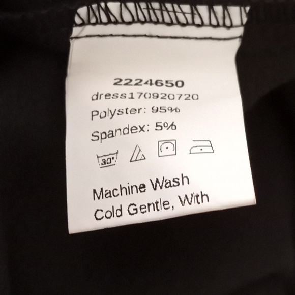 Shein sz L stretch black dress with pearls - Picture 5 of 5